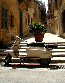 motorcycle valetta steps