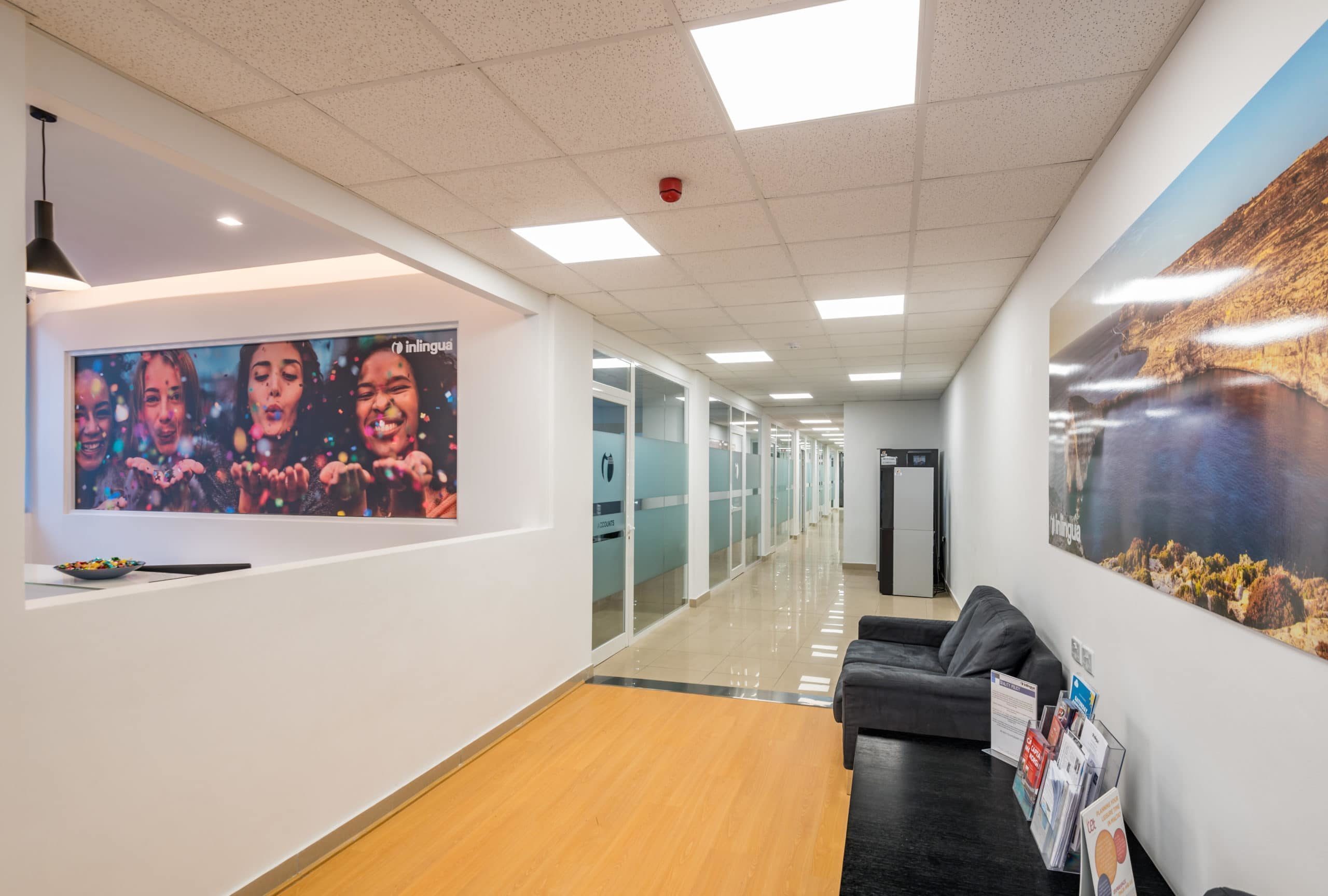 Hallway upper Inlingua Malta