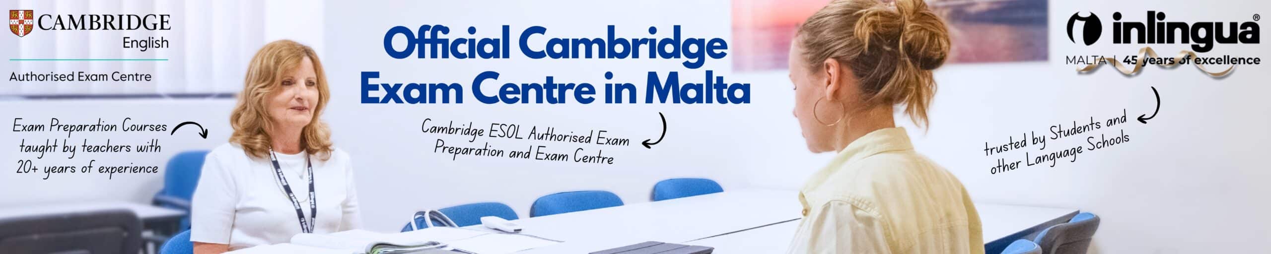 Official Cambridge Exam Centre in Malta